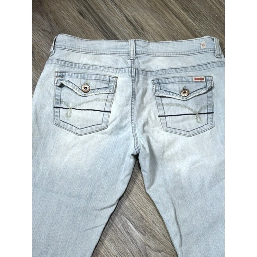 Vintage Y2K Bongo Capri Jeans Juniors 13 Low Rise Light Wash Denim Let me b Line - Picture 12 of 12